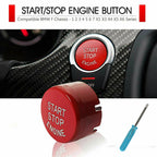 Red Engine Start Stop Push Button Cover Trim For BMW,F20 F23 F30 F32 F10 F12 F48