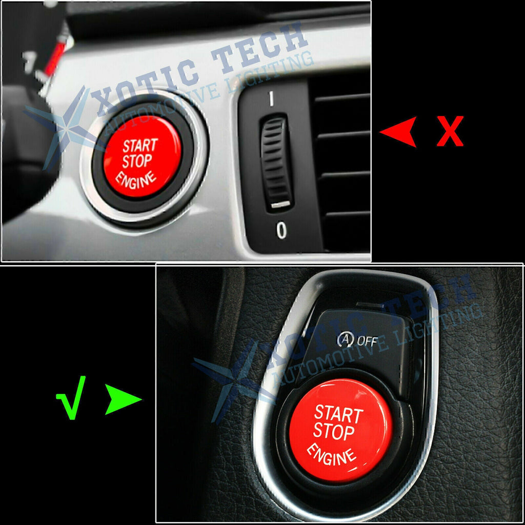 Red Engine Start Stop Push Button Cover Trim For BMW,F20 F23 F30 F32 F10 F12 F48