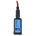 Motorcycle Dual USB Charger SAE -USB Cable Adapter Voltmeter for CellPhone GPS