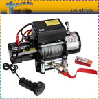 12V 13000LBS Electric Winch Synthetic Rope Truck For Jeep 13000LB Trailer 4WD /