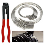 Universal Adjustable Axle CV Joint Boot Crimp Clamps w/ 20pcs Clamp Pliers Tools
