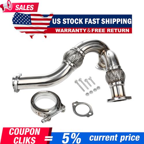 Y-PIPE UP PIPE TURBO INSTALL GASKET CLAMP Kit FOR 03-07 FORD 6.0 POWERSTROKE
