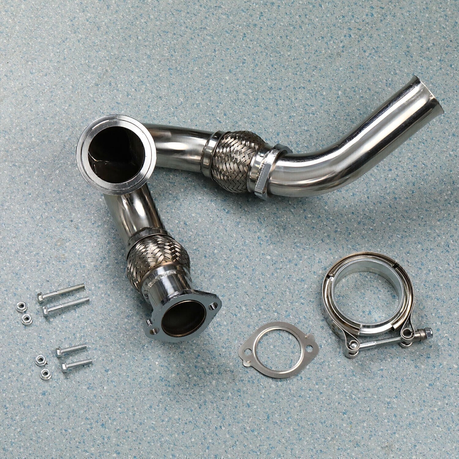 Y-PIPE UP PIPE TURBO INSTALL GASKET CLAMP Kit FOR 03-07 FORD 6.0 POWERSTROKE