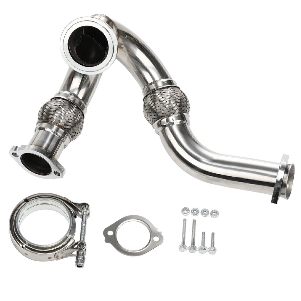 Y-PIPE UP PIPE TURBO INSTALL GASKET CLAMP Kit FOR 03-07 FORD 6.0 POWERSTROKE