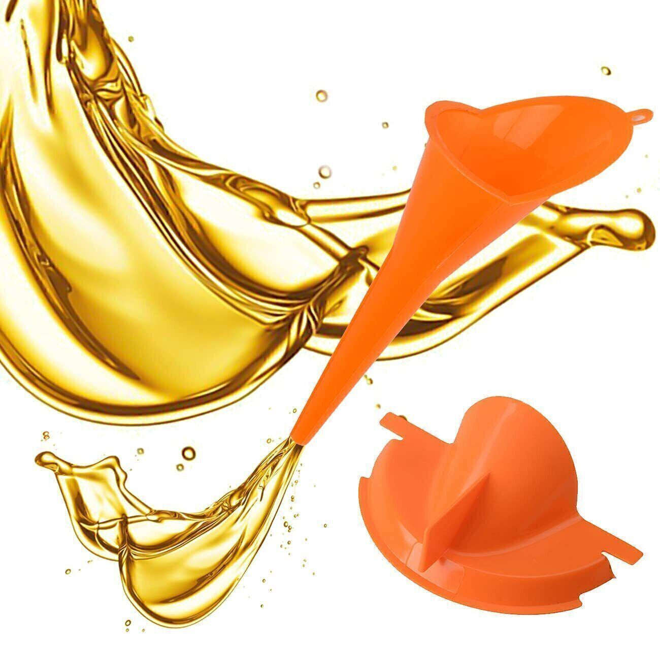 For Harley Touring Dyna Orange Primary Oil Fill Funnel Drip Free Oil Filter Kit