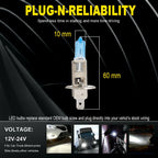 4pc H1 12V 55W Super White Halogen Headlight Replacement Bulb Lamp For Auto Car