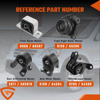 5pcs Engine Motor Mount Set for 2002-2006 Honda CR-V 2.4L 4WD Automatic Trans
