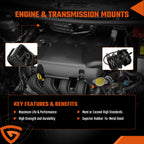 AT Trans Engine Motor Mounts Kit Fits 1998 1999 -2002 Honda Accord 2.3L AT Trans
