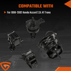 AT Trans Engine Motor Mounts Kit Fits 1998 1999 -2002 Honda Accord 2.3L AT Trans