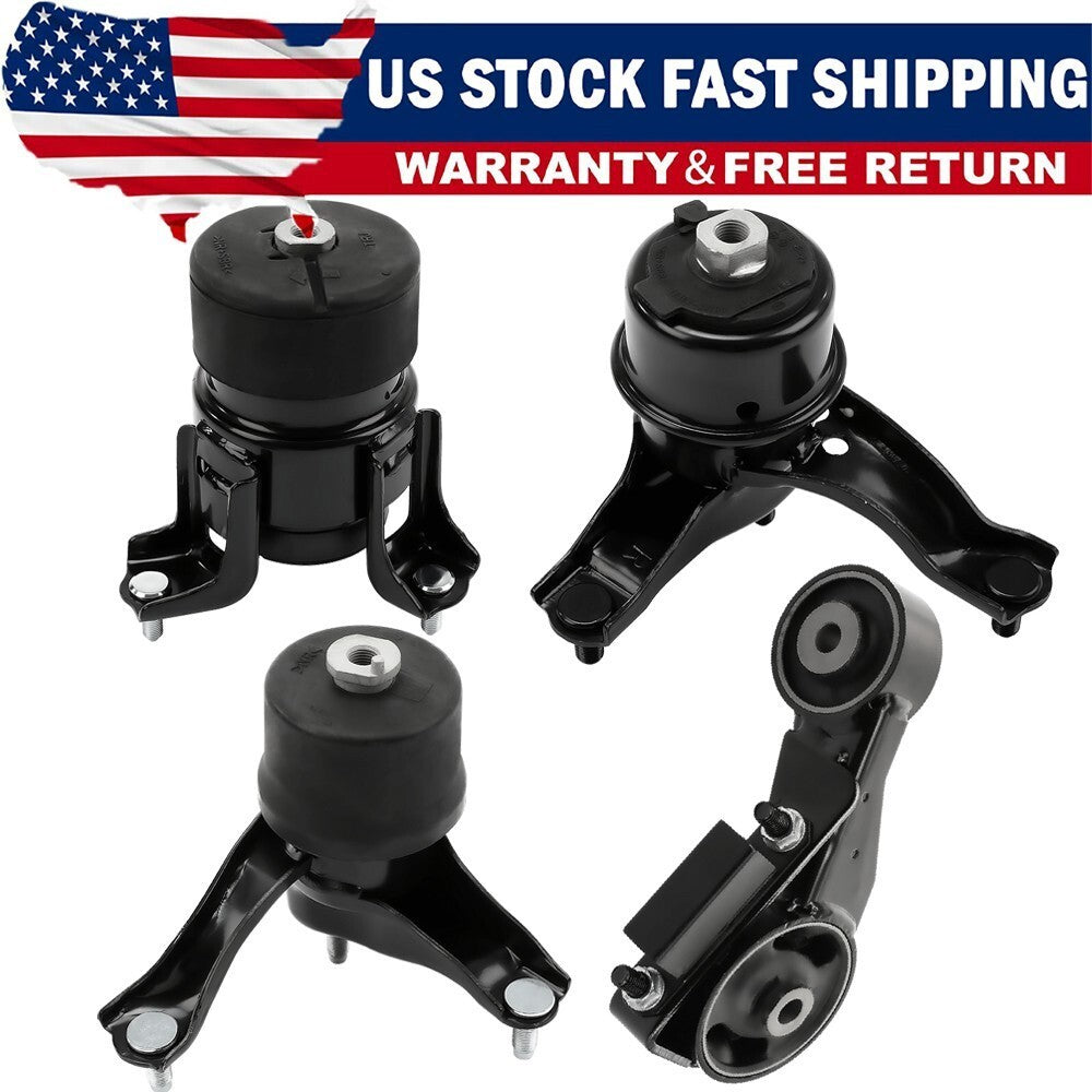 4x Fit for 2004-2006 Toyota Sienna 3.3L 2WD Engine Motor & Trans Mount Set