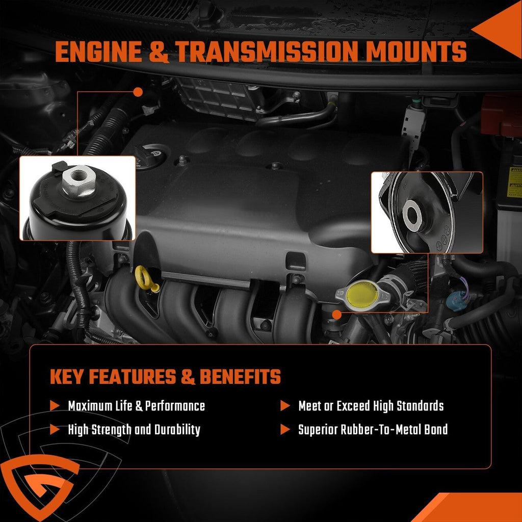 4x Fit for 2004-2006 Toyota Sienna 3.3L 2WD Engine Motor & Trans Mount Set