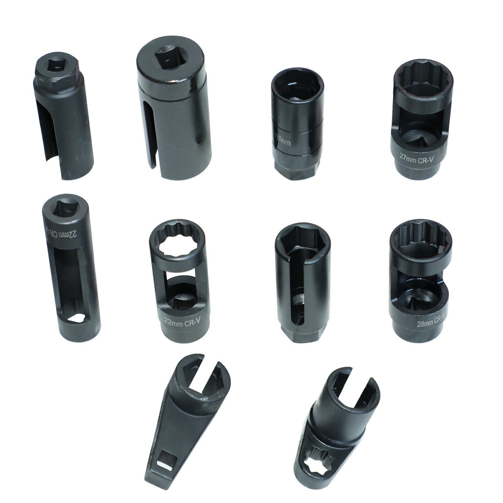 10pc Oxygen Sensor Socket Set Sensor Oil Pressure Sending Unit Removal Tool New