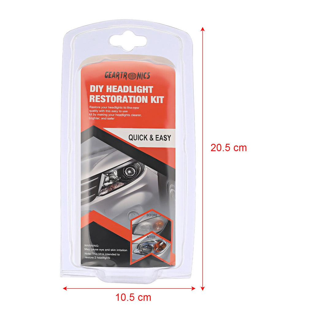 Car Auto Headlight Lens Restoration Repair Kit Polishing Cleaner Cleaning Tools