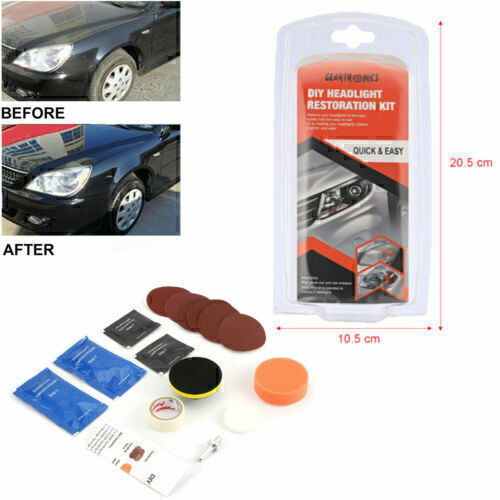 Car Auto Headlight Lens Restoration Repair Kit Polishing Cleaner Cleaning Tools