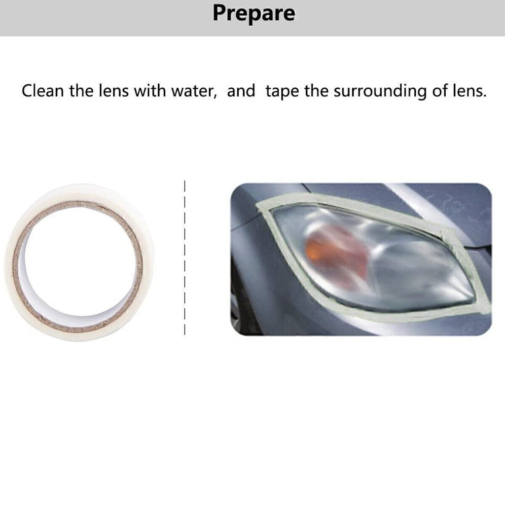 Car Auto Headlight Lens Restoration Repair Kit Polishing Cleaner Cleaning Tools