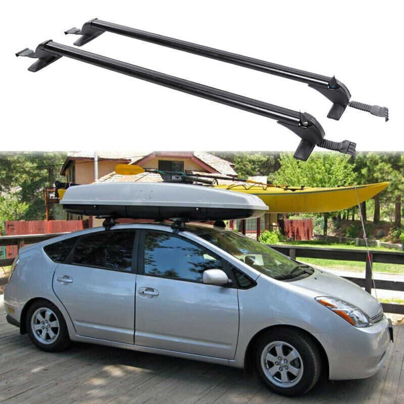 For TOYOTA Prius Car Top Roof Rack Cross Bar Cargo Luggage Carrier w/ Lock Kit