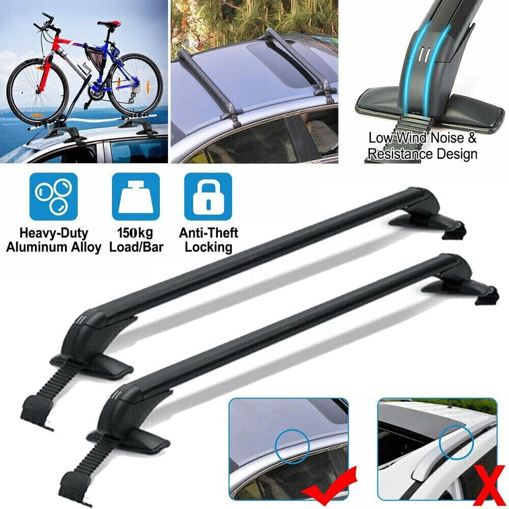 For TOYOTA Prius Car Top Roof Rack Cross Bar Cargo Luggage Carrier w/ Lock Kit