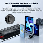 6000W Power Inverter DC 12V - 110V AC Car RV Sine Wave Solar Converter LCD