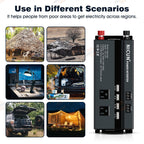6000W Power Inverter DC 12V - 110V AC Car RV Sine Wave Solar Converter LCD