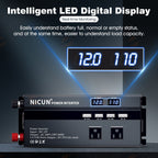 6000W Power Inverter DC 12V - 110V AC Car RV Sine Wave Solar Converter LCD