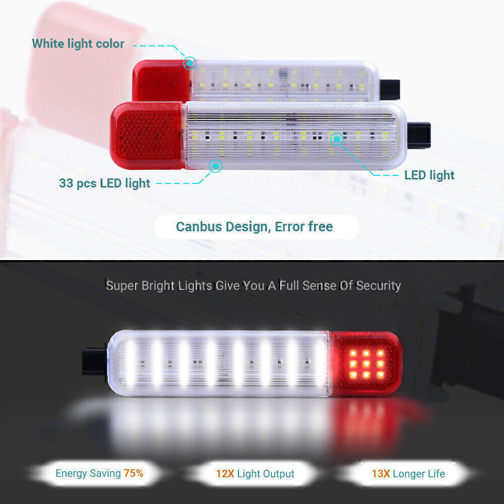 2 LED Door Courtesy Lights For 1995-2007 Chevy C/K Silverado Tahoe GMC US