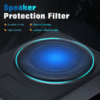 10''inch Car Under-Seat Active Subwoofer Power Amplifier Bass Slim Speaker Black
