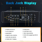 10''inch Car Under-Seat Active Subwoofer Power Amplifier Bass Slim Speaker Black
