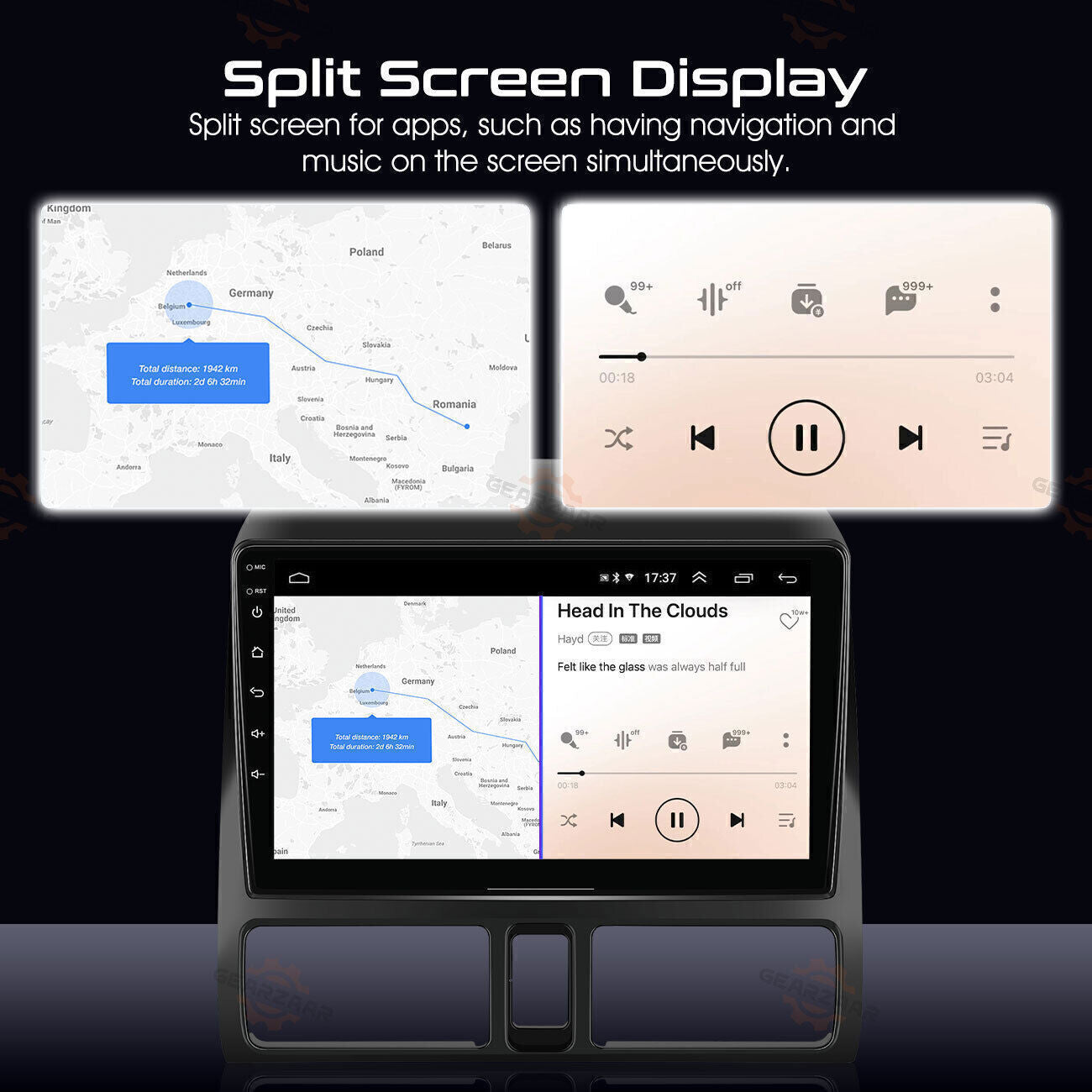 For Honda CRV-2 2001-2006 Android 12 Apple Carplay Car Stereo Radio GPS WIFI BT