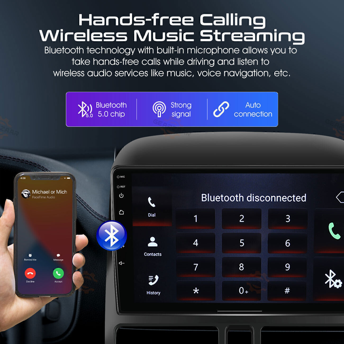 For Honda CRV-2 2001-2006 Android 12 Apple Carplay Car Stereo Radio GPS WIFI BT