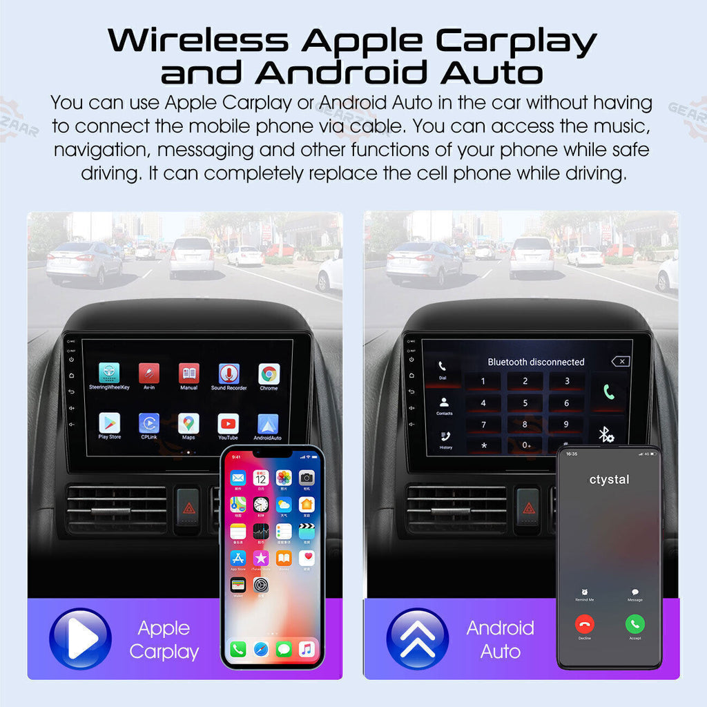 For Honda CRV-2 2001-2006 Android 12 Apple Carplay Car Stereo Radio GPS WIFI BT