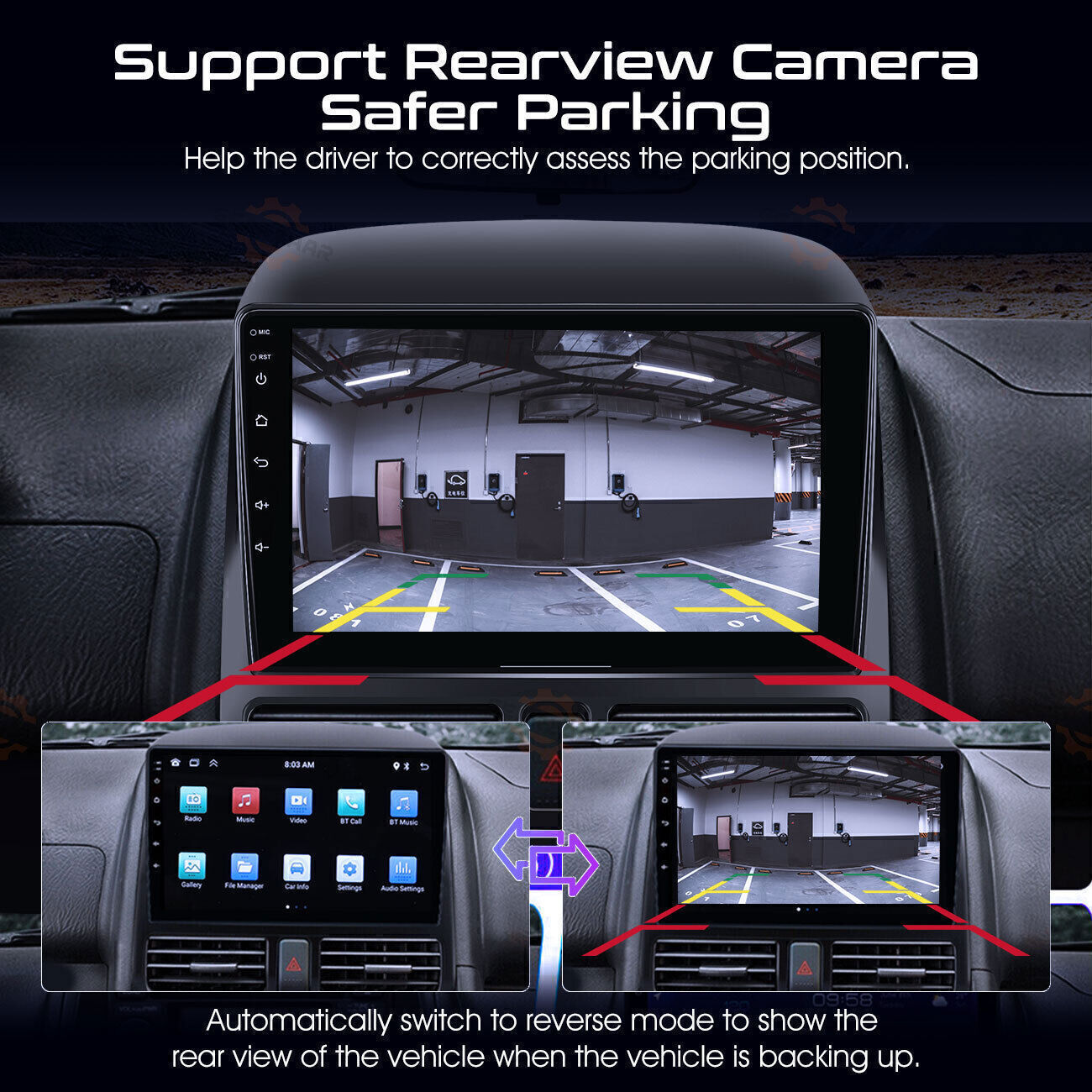 For Honda CRV-2 2001-2006 Android 12 Apple Carplay Car Stereo Radio GPS WIFI BT