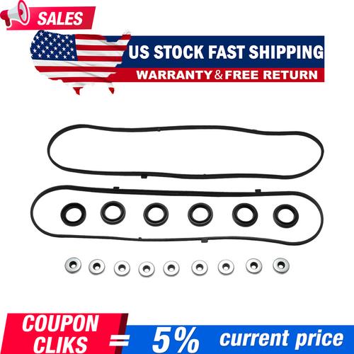 Valve Cover Gasket For 2003-09 Acura MDX For 2005-08 RL 6Cyl Engine w/ Grommets