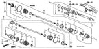 Manual Trans CV Intermediate Shaft 44500SCVA00 / For HONDA CR-V CIVIC ACURA RSX