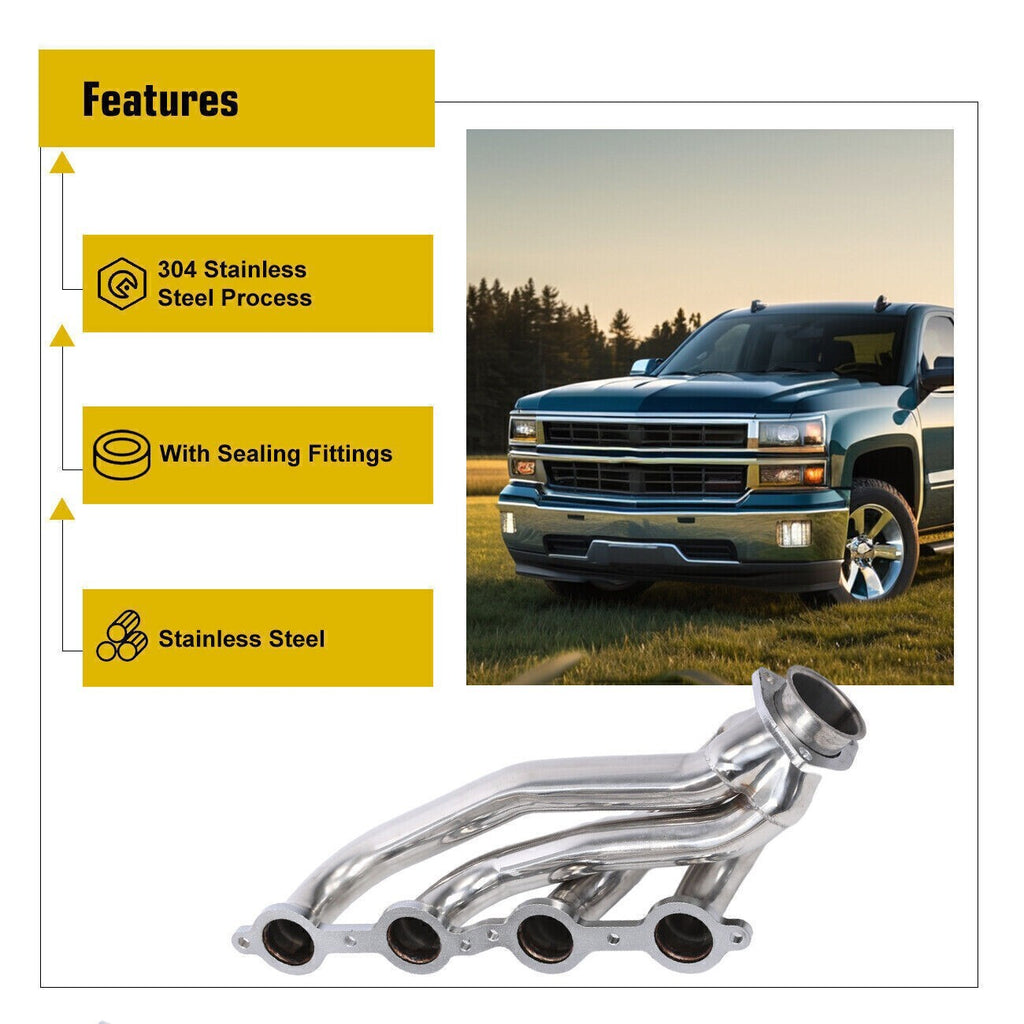 Swap S10 Conversion Headers for Chevy LS1 LS2 LS3 LS6 LS9 LS Engines 6.0 5.3