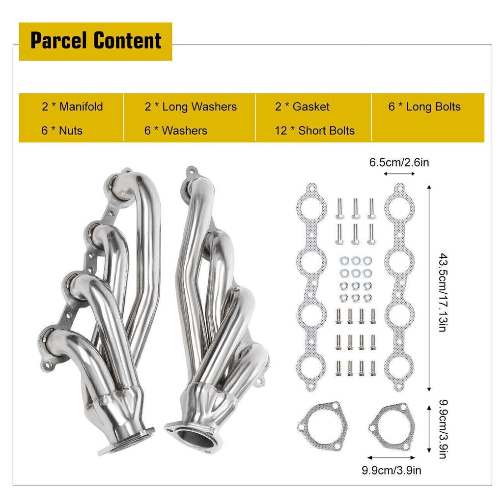 Swap S10 Conversion Headers for Chevy LS1 LS2 LS3 LS6 LS9 LS Engines 6.0 5.3
