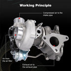 VF48 Billet Turbo Charger For Subaru 2002-07 WRX 2.5L STI ej20 ej25 380hp