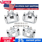 Front & Rear Disc Brake Calipers w/Bracket Kit Fit 2008-2017 Jeep Wrangler Nitro