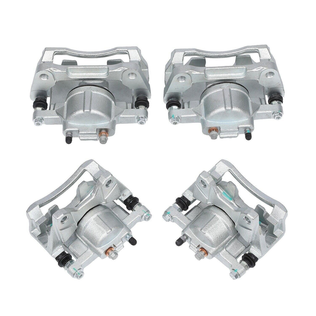 Front & Rear Disc Brake Calipers w/Bracket Kit Fit 2008-2017 Jeep Wrangler Nitro