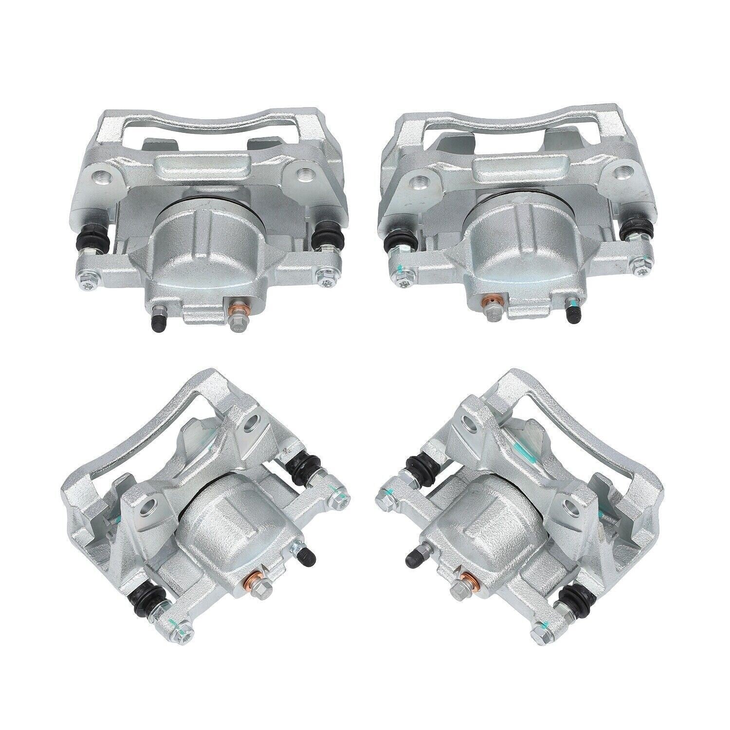 Front & Rear Disc Brake Calipers w/Bracket Kit Fit 2008-2017 Jeep Wrangler Nitro