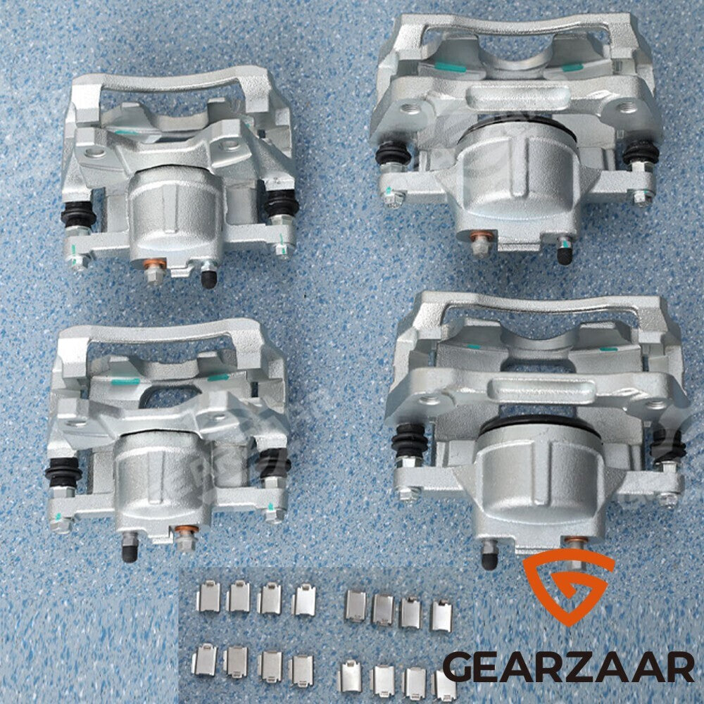 Front & Rear Disc Brake Calipers w/Bracket Kit Fit 2008-2017 Jeep Wrangler Nitro