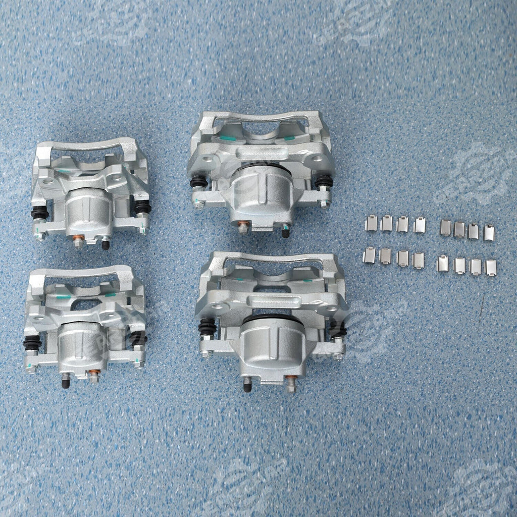 Front & Rear Disc Brake Calipers w/Bracket Kit Fit 2008-2017 Jeep Wrangler Nitro