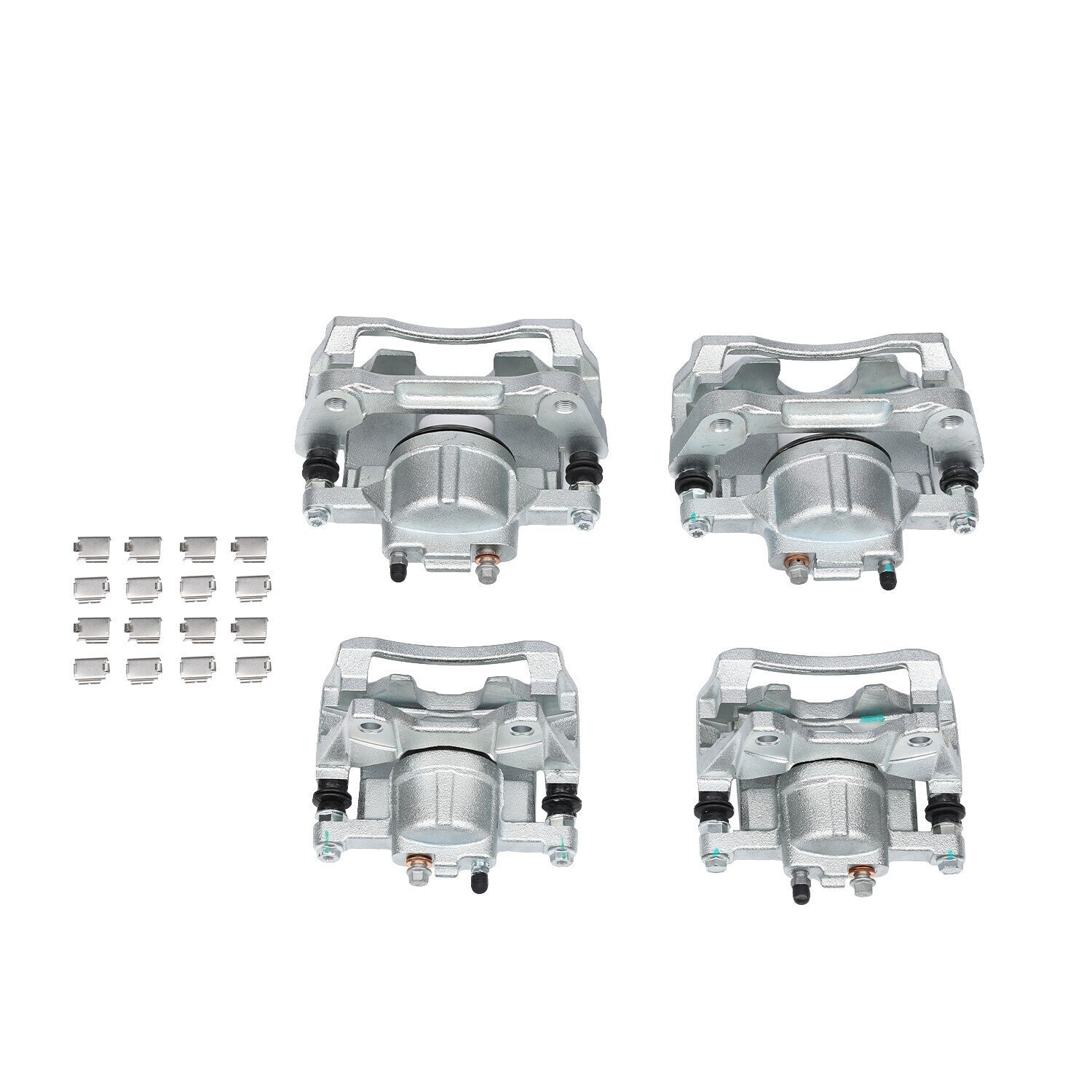 Front & Rear Disc Brake Calipers w/Bracket Kit Fit 2008-2017 Jeep Wrangler Nitro
