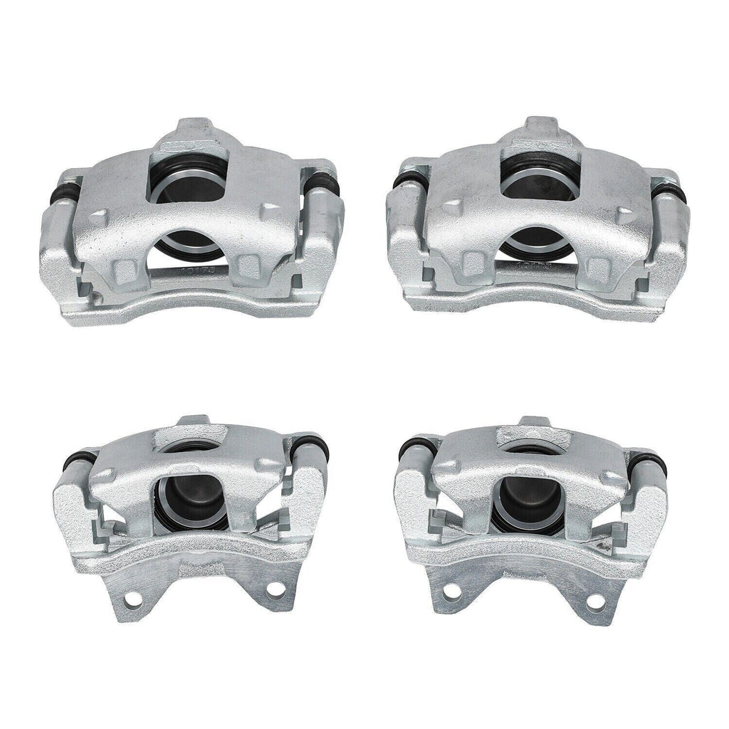 Front & Rear Disc Brake Calipers w/Bracket Kit Fit 2008-2017 Jeep Wrangler Nitro