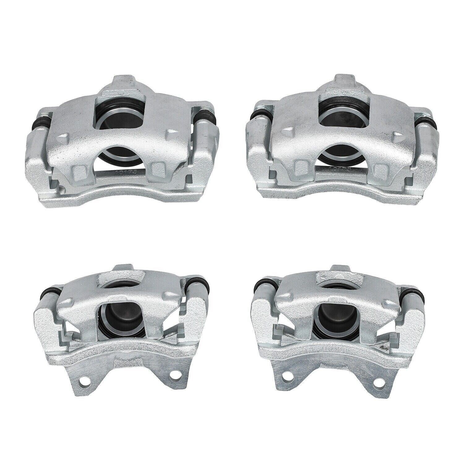 Front & Rear Disc Brake Calipers w/Bracket Kit Fit 2008-2017 Jeep Wrangler Nitro