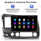 Apple CarPlay Android 12 Car Stereo Radio GPS WiFi Fit For Honda Civic 2006-2011