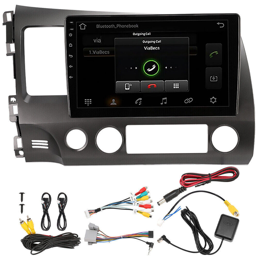 Apple CarPlay Android 12 Car Stereo Radio GPS WiFi Fit For Honda Civic 2006-2011