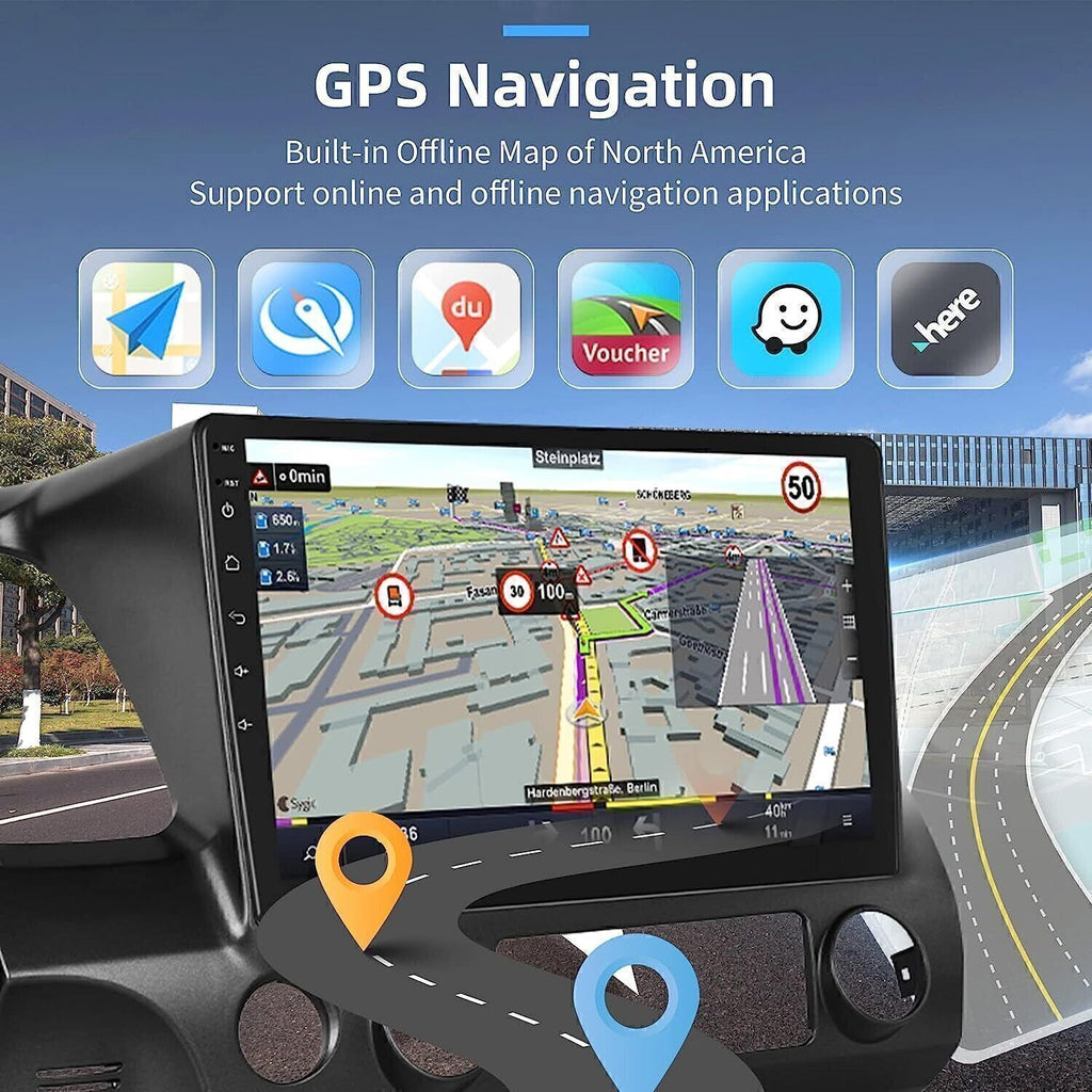 Apple CarPlay Android 12 Car Stereo Radio GPS WiFi Fit For Honda Civic 2006-2011