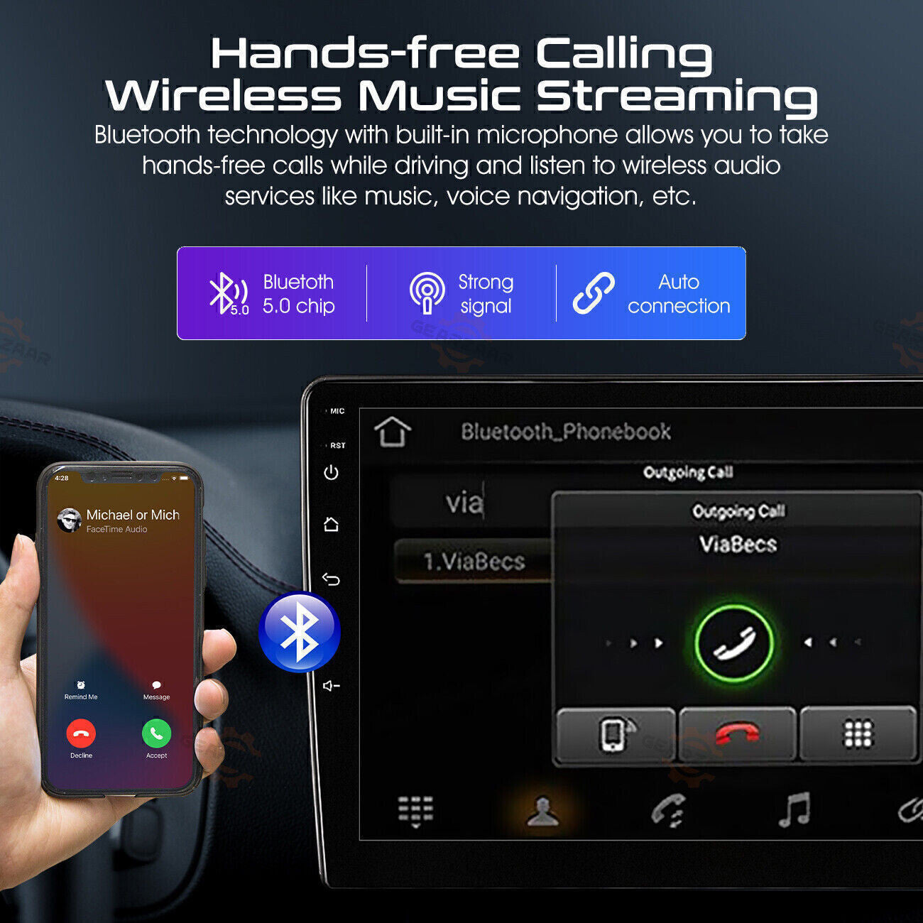 Apple CarPlay Android 12 Car Stereo Radio GPS WiFi Fit For Honda Civic 2006-2011