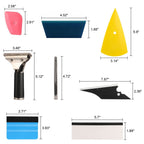 17Pc Window Tint Tools Kit Vinyl Wrap Squeegee Car Application Film Install Tool