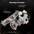 LR066515 Turbo charger K03 Land Rover Range Rover Evoque Discovery 2.0L 14-17 US